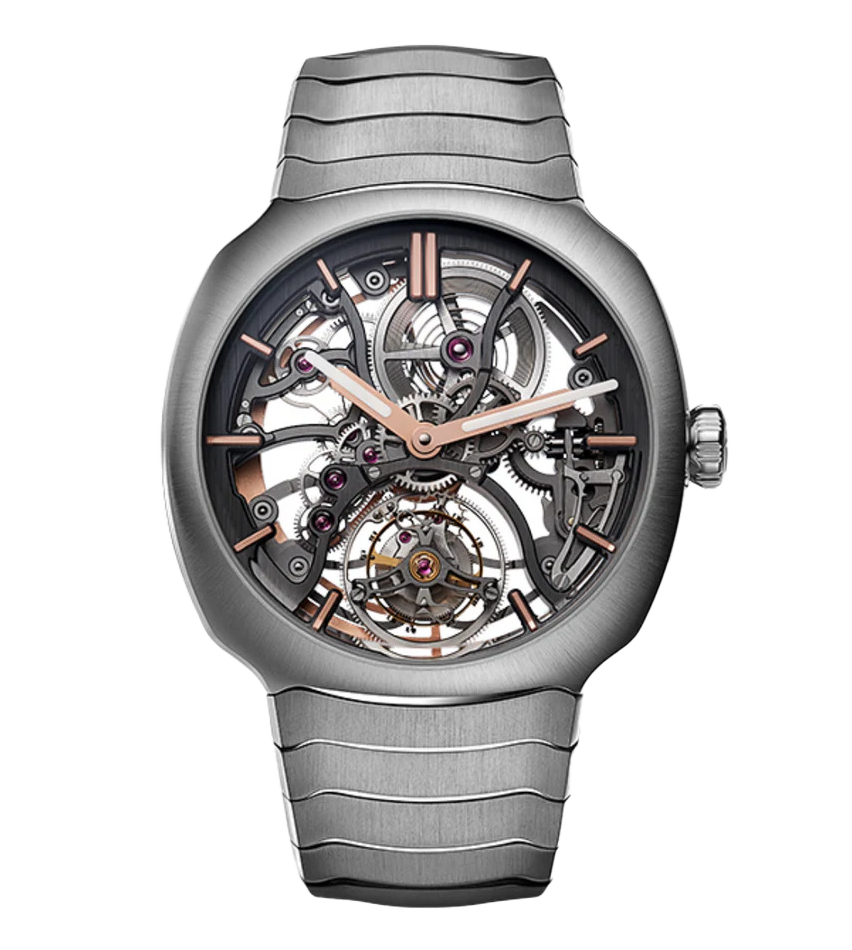 H. Moser & Cie. Streamliner Tourbillon Skeleton, 40mm with Stainless Steel Bracelet